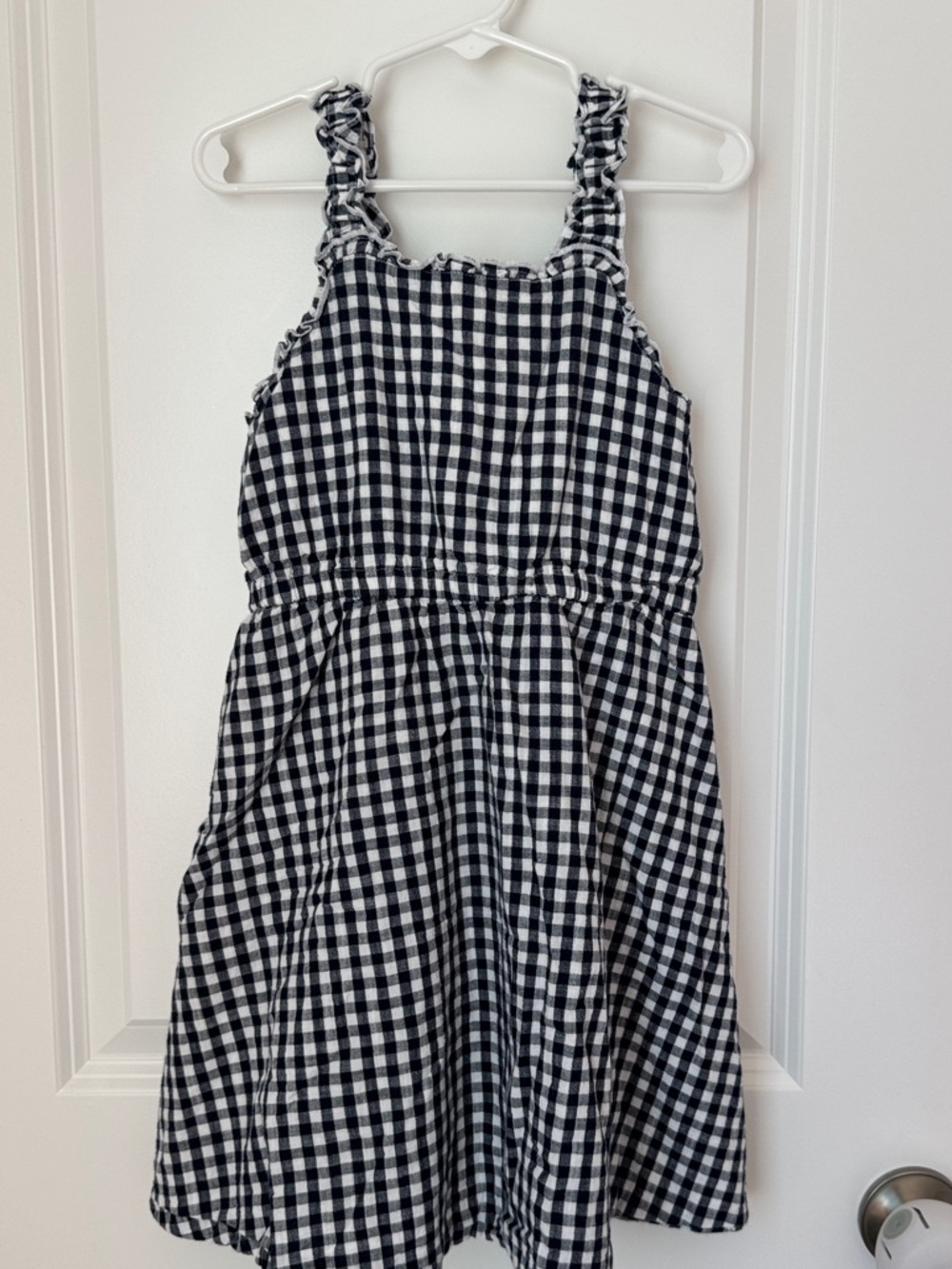 Crewcuts Girls 7yo Navy & White Gingham Dress